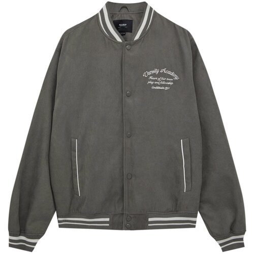 Pull&amp;amp;Bear Prehodna jakna kaki / bela Slike