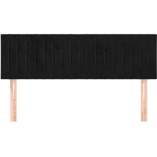  Uzglavlja 2 kom crna 72 x 5 x 78/88 cm bar&amp;scaron;unasta Slike