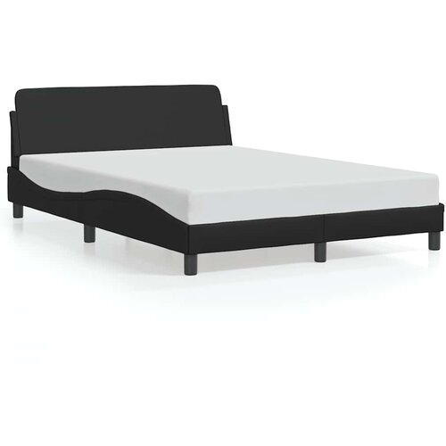  Okvir za krevet Dover crni 140x190 cm od umjetne kože Slike