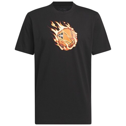 Adidas Majice s kratkimi rokavi On Fire G T Črna Slike