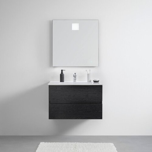 Bessagi Home moderna kopalnica matteo, črna, led Slike