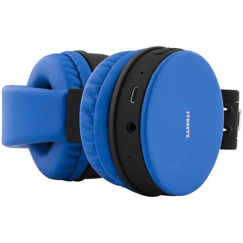 Streetz Slu&amp;scaron;alice BT200 Naglavne Sklopive Bluetooth, 3.5 mm utor, MODRE Slike