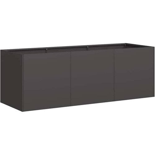 VidaXL Sadilica crna 120x40x40 cm od hladno valjanog čelika Slike