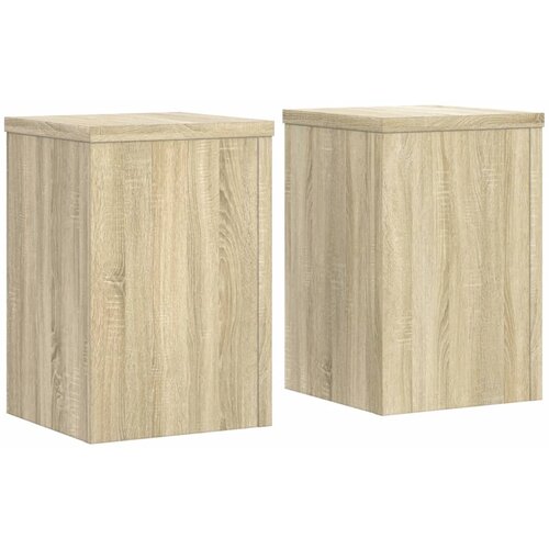  Stalci za biljke 2 kom boja hrasta 25 x 25 x 35 cm drveni Slike
