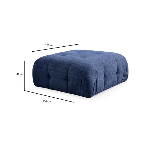 Atelier Del Sofa tabure amaris pouffe navy blue Slike