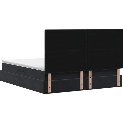  Krevet s od storage s uzglavljem Crna 180 x 200 cm Bar&amp;scaron;un Slike