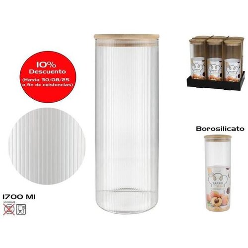 STAKLENKA 1700ML ELEN BOROSILIKATNO STAKLO BAMBUS Cijene