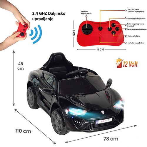 Olimp Sport Automobil na akumulator 12V R/C Jagor crni 309314 Cene