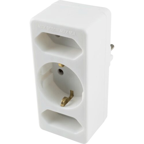 Home Strujni razdjeljnik, 2 x EURO + 1 x Shuko utičnica - NV 13/WH Cijene