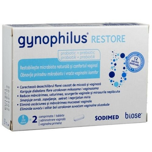 Gynophilus Restore, 2 vaginalne tablete Slike