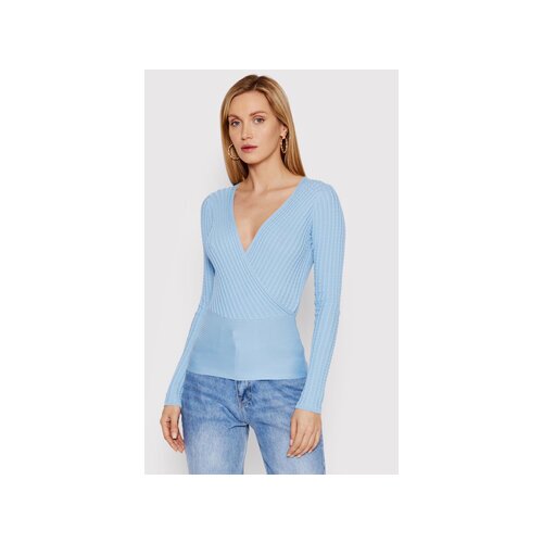DeeZee Bluza Bound By Love PKH023 Modra Slim Fit Slike