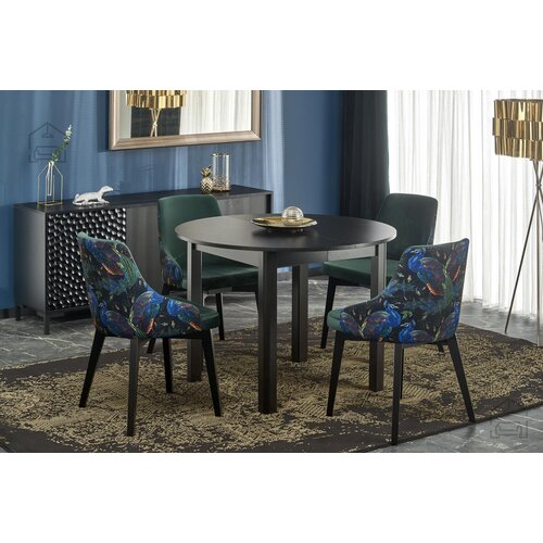 Xtra furniture Raztegljiva jedilna miza Ringo 102/142 cm - črna, (20538349) Cene