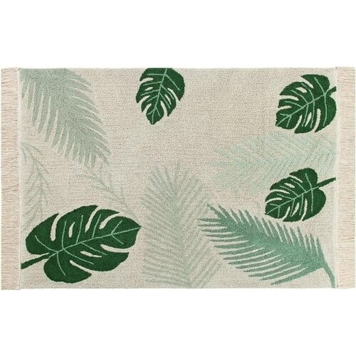 Lorena Canals Zeleni/krem periv/ručno rađen pamučan dječji tepih 140x200 cm Tropical Green – Cijene