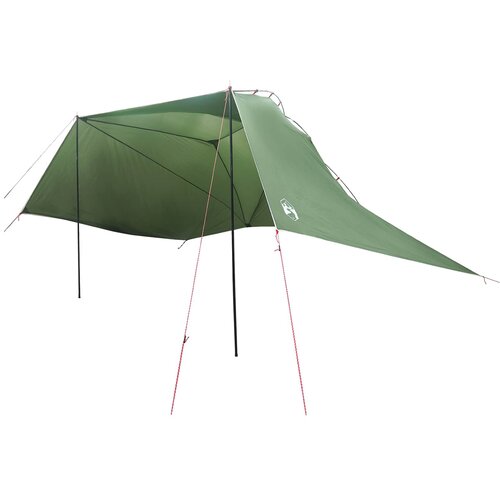 vidaXL Avto &scaron;otor s streho Zelena 350 x 250 cm Poliester in jeklo, (5000309390) Cene