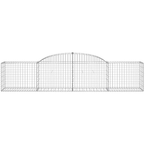  Lučne gabionske ko&amp;scaron;are 11 kom 300x50x60/80 cm pocinčano željezo Slike