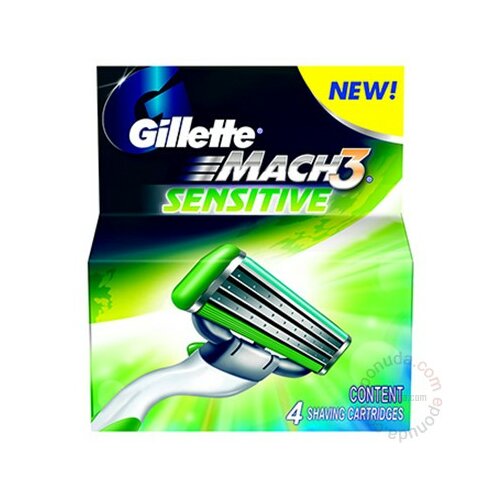 Gillette mach 3 sensitive patrone 4 komada 501202 Slike
