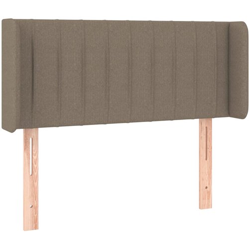 Maison Chic posteljno vzglavje - vzglavna omarica - nočna omarica z u&amp;scaron;esi taupe 93x16x78/88 cm blago, (21712426) Slike