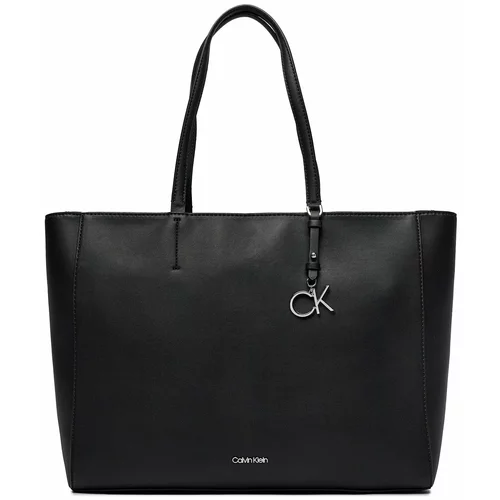 Calvin Klein Ročna torba Ck Must Shopper Md K60K610610 Ck Black BAX