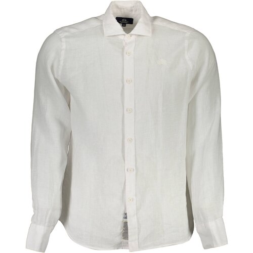 La Martina MEN&amp;amp;#39;S WHITE LONG SLEEVE SHIRT Slike