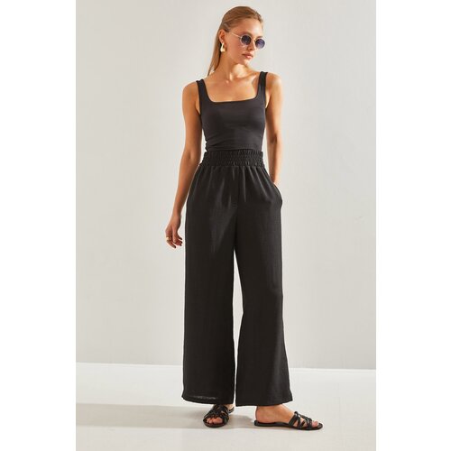 Bianco Lucci Women's Elastic Waist Trousers Cijene