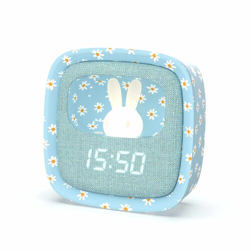 MOB noćna svjetiljka noćna svjetiljka i budilica Billy Clock - Blue Flower Blue Cijene