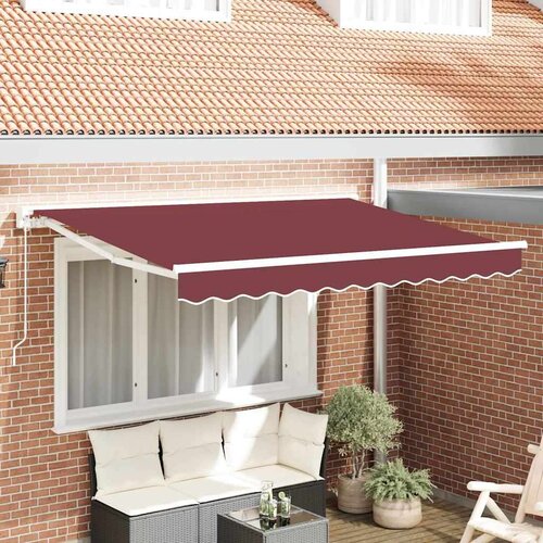 Tenda Tamno crvena 300 x 200 cm Aluminij i Tkanina Cene