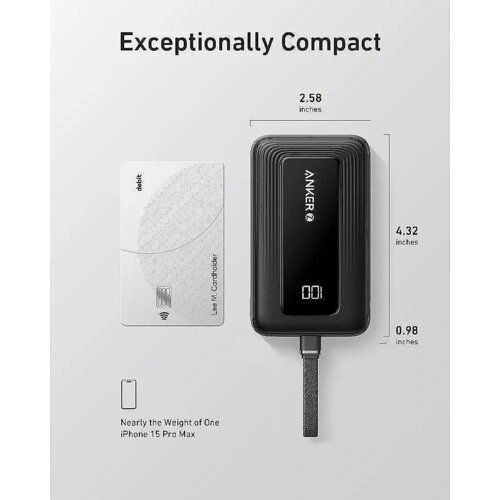 Anker Zolo 10000 mAh Bežično punjenje Crno Cene