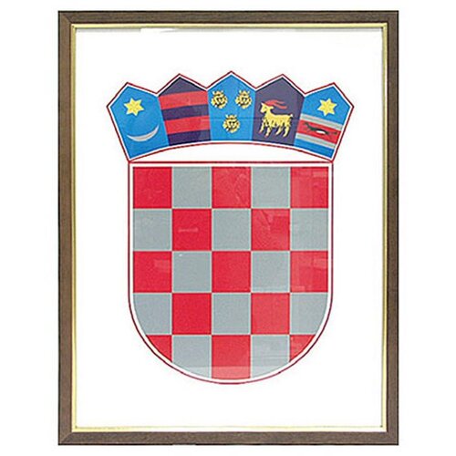 FOTEX Grb Republike Hrvatske drveni okvir, 35x50 cm Cijene