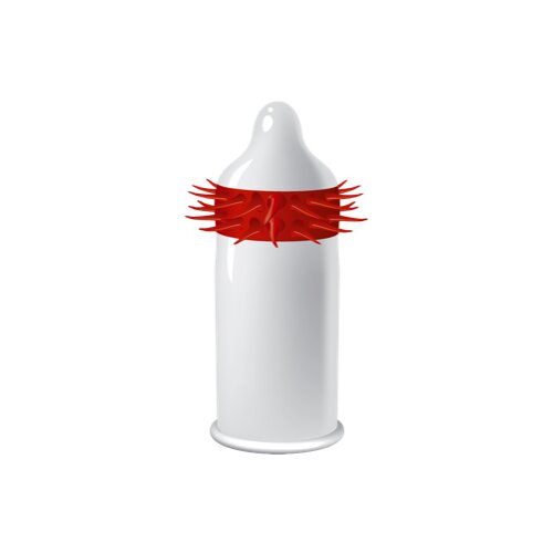 Egzo Hot Red Stimulating Condom 1 pc Slike