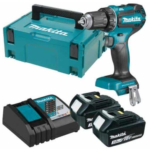 Makita akumulatorski vrtalni vijačnik DDF485RFJ (2 x BL1830B, kovček, polnilec) Cene