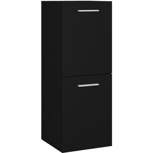 Maison Chic Kopalni&amp;scaron;ka omarica - Kopalni&amp;scaron;ki kabinet črna 30x30x80 cm iverna plo&amp;scaron;ča, (21794954) Slike