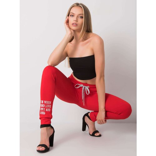 RELEVANCE Sweatpants-RV-DR-6201.28-Red Cene