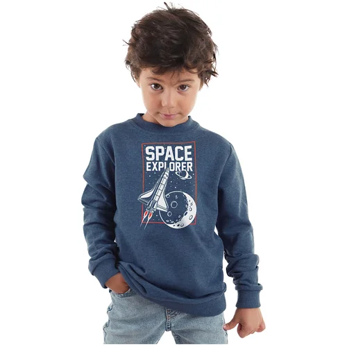 Denokids Space Explorer Boy Indigo Sweatshirt