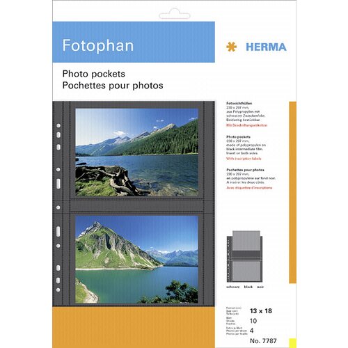 Herma fotophan 13x18 black 10 Sheets 7787 Slike