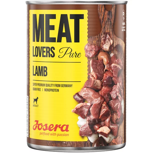 Josera Varčno pakiranje Meatlovers Pure 12 x 400 g - Jagnjetina