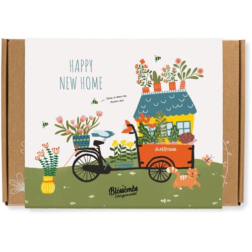 Blossombs Darilna škatla s semenskimi kroglicami "Happy new home" - majhna Cene
