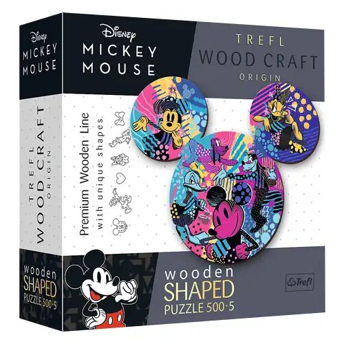 Trefl Wood Craft: Mickey Mouse 500+5 kom drvena slagalica - Cene