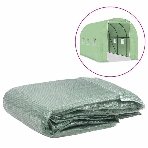 vidaXL Nadomestno pokrivalo za rastlinjak 6,86 m² 200x343x200cm zeleno, (20849741) Cene