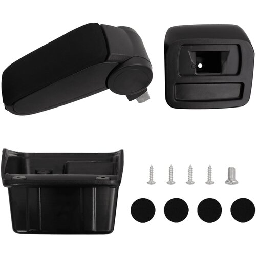 VidaXL Naslon za ruke za automobil crni 15 x 31 x (28 - 44) cm ABS Slike