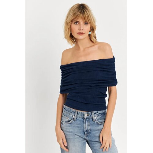 Cool & Sexy Ženska bluza Tf51, Tamnoplava Cene