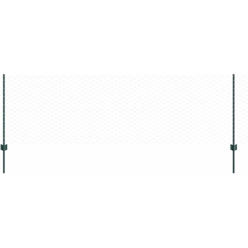  Heksagonalna ograda s stubom 50 x 0,8 m Čelik premazan PVC-om Slike