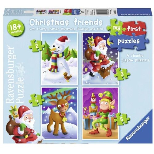 Ravensburger puzzle - Moje prve puzzle - Božićna tema 4u1 Slike