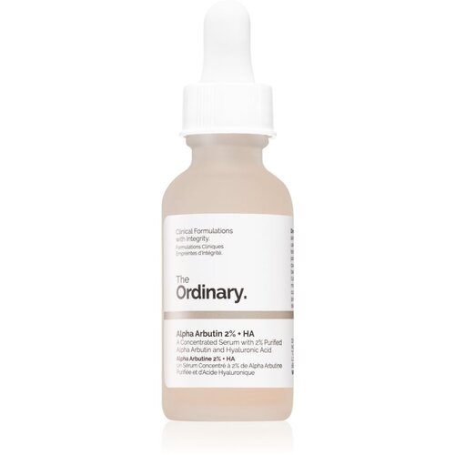 The Ordinary Alpha Arbutin 2% + HA posvjetljujući serum za lice s hijaluronskom kiselinom 30 ml Slike