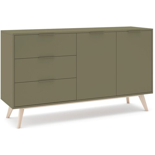 Marckeric Zelena komoda v mat dekorju 140x81x40 cm Campus &ndash; Cene