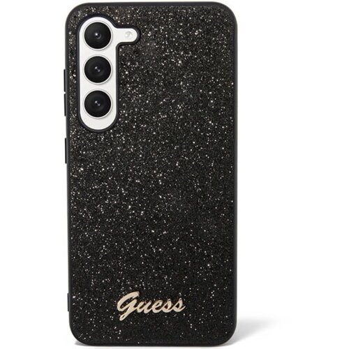 Guess GUHCS23MHGGSHK ovitek za Samsung Galaxy S23 Plus 5G - črn z ble&amp;scaron;čicami Slike