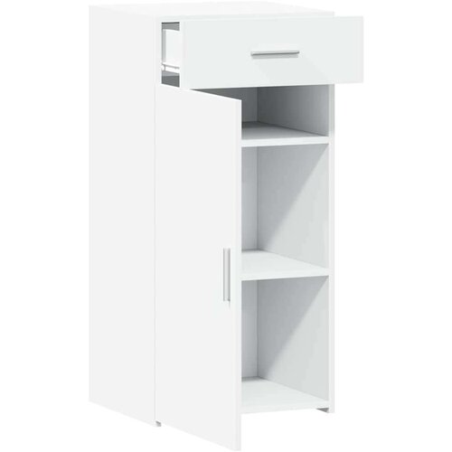 VidaXL Komoda bijela 45 x 42,5 x 93 cm od konstruiranog drva Slike