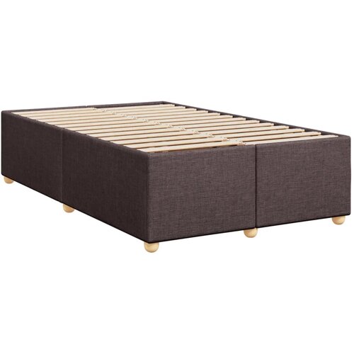 VidaXL Posteljni okvir temno rjav 120x190 cm tkanina, (21304882) Slike