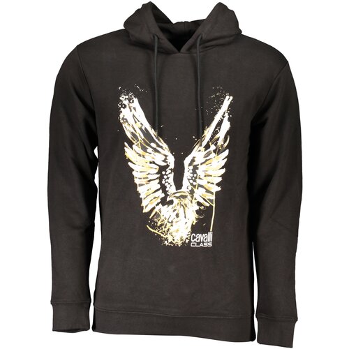 Cavalli Class MEN&#39;S BLACK ZIP-OUT SWEATSHIRT Cene