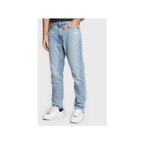 Guess Jeans hlače James M3RA14 D4T9B Modra Relaxed Fit
