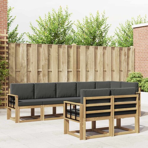  Set vanjskih sofa 8 kom. Bijela i antracit Poliester Cijene